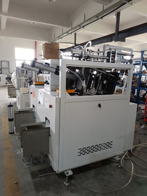 دستگاه ساخت جعبه ناهار کاغذی 80-100/min ZPJ-700 Double Station
